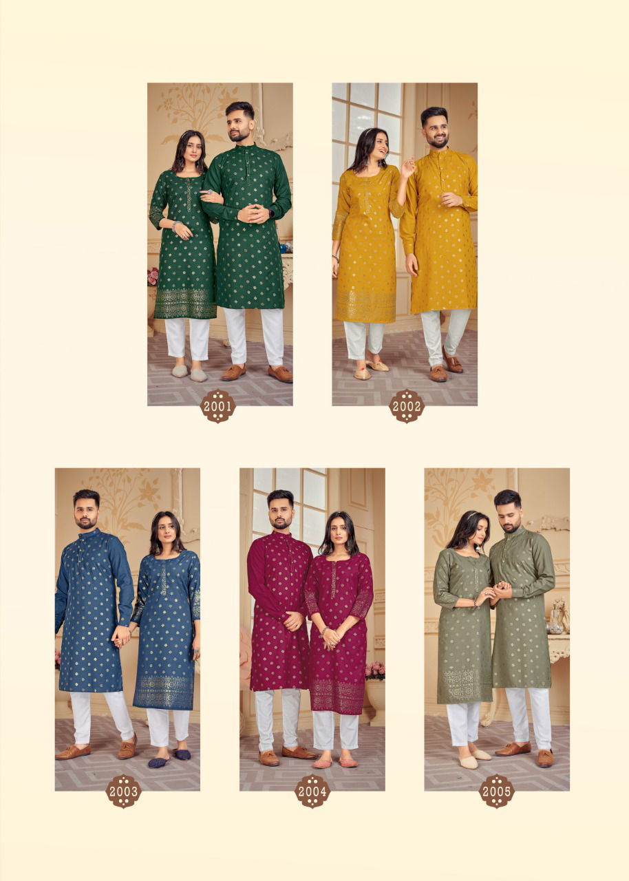 Couple Dream 2 Ethnic Wear Cotton Designer Couple Kurta With Pant Collection